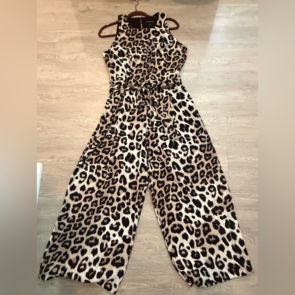 Banana Republic Sleeveless Leopard Print Jumpsuit